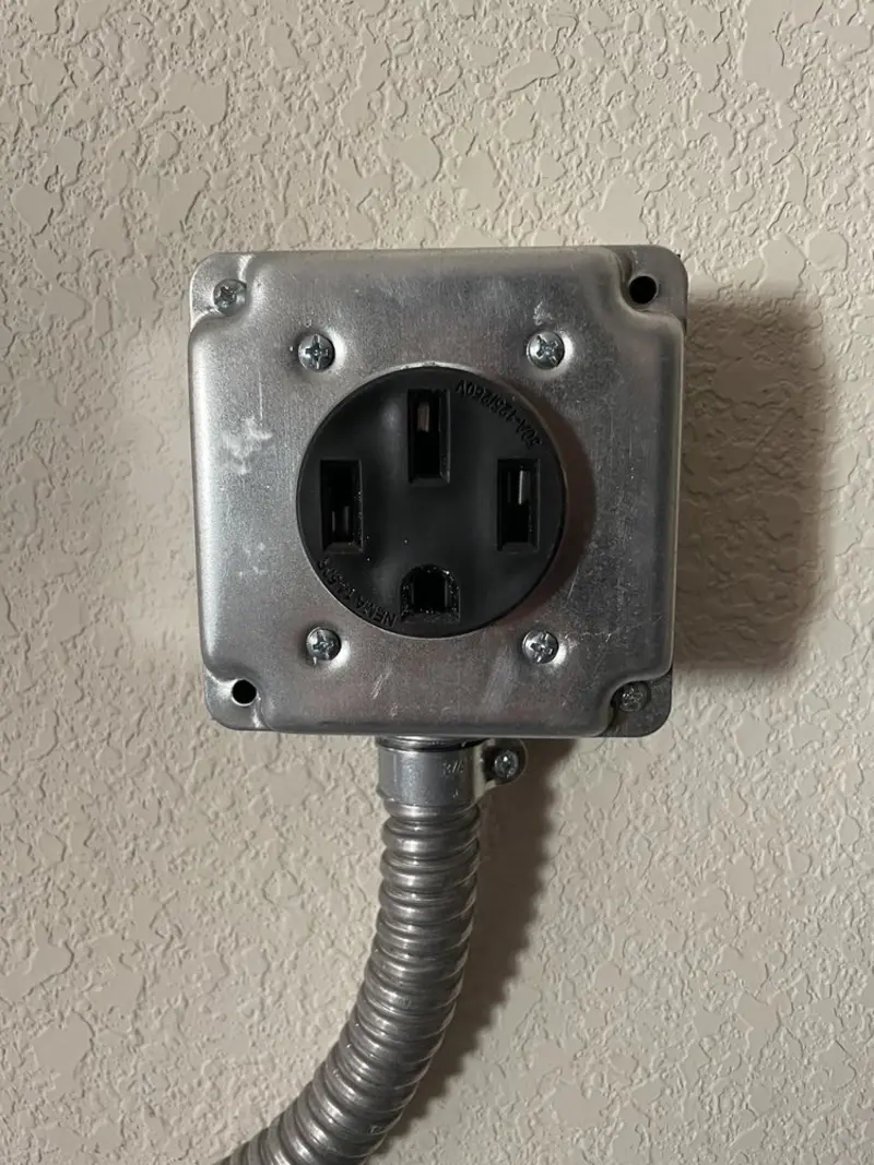 NEMA 14-50 outlet installed for Electrical Panel Upgrade in Chaska